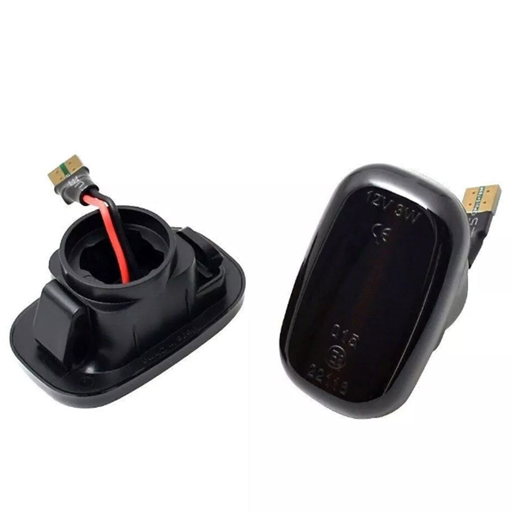 Dynamic Side Indicators Compatible with Toyota Hilux N70 (2005-2015) - Smoked Lamp Housing
