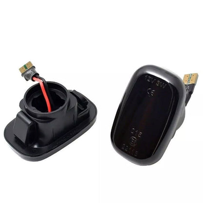 Dynamic Side Indicators Compatible with Toyota Hilux N70 (2005-2015) - Smoked Lamp Housing