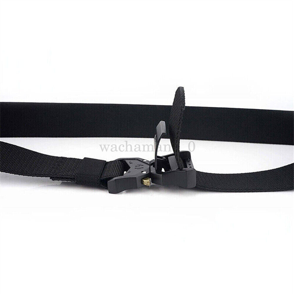 Mens Outdoor Tactical Belt Military Army Metal Buckle Heavy Duty Waistband AU🎁
