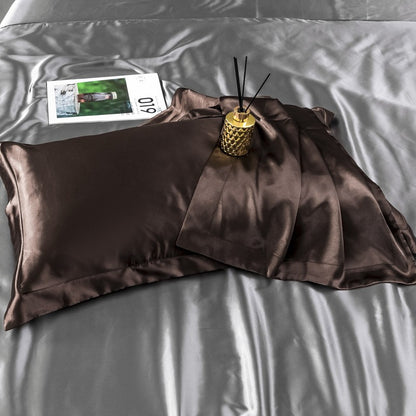 2x Mulberry Silk Standard Pillow Case Slip Protector Genuine 25 Momme Silk Gift