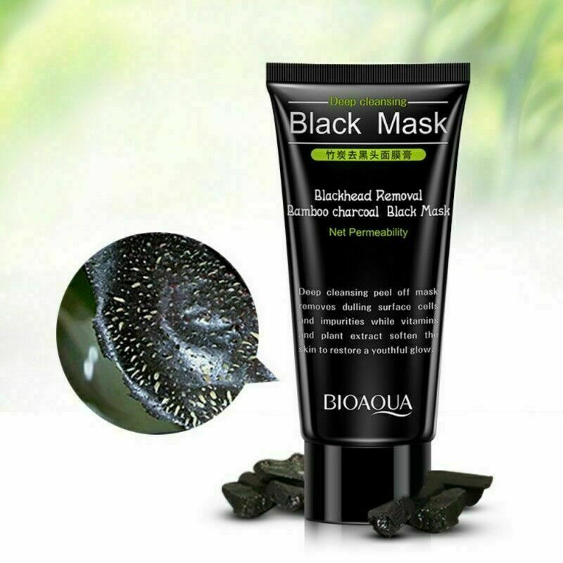 Deep Cleansing Black Charcoal Facial Peel Off Blackhead Clean Nose Face all skin