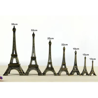 Bronze Eiffel Tower Model Metal Eiffel Tower Decorative Ornaments