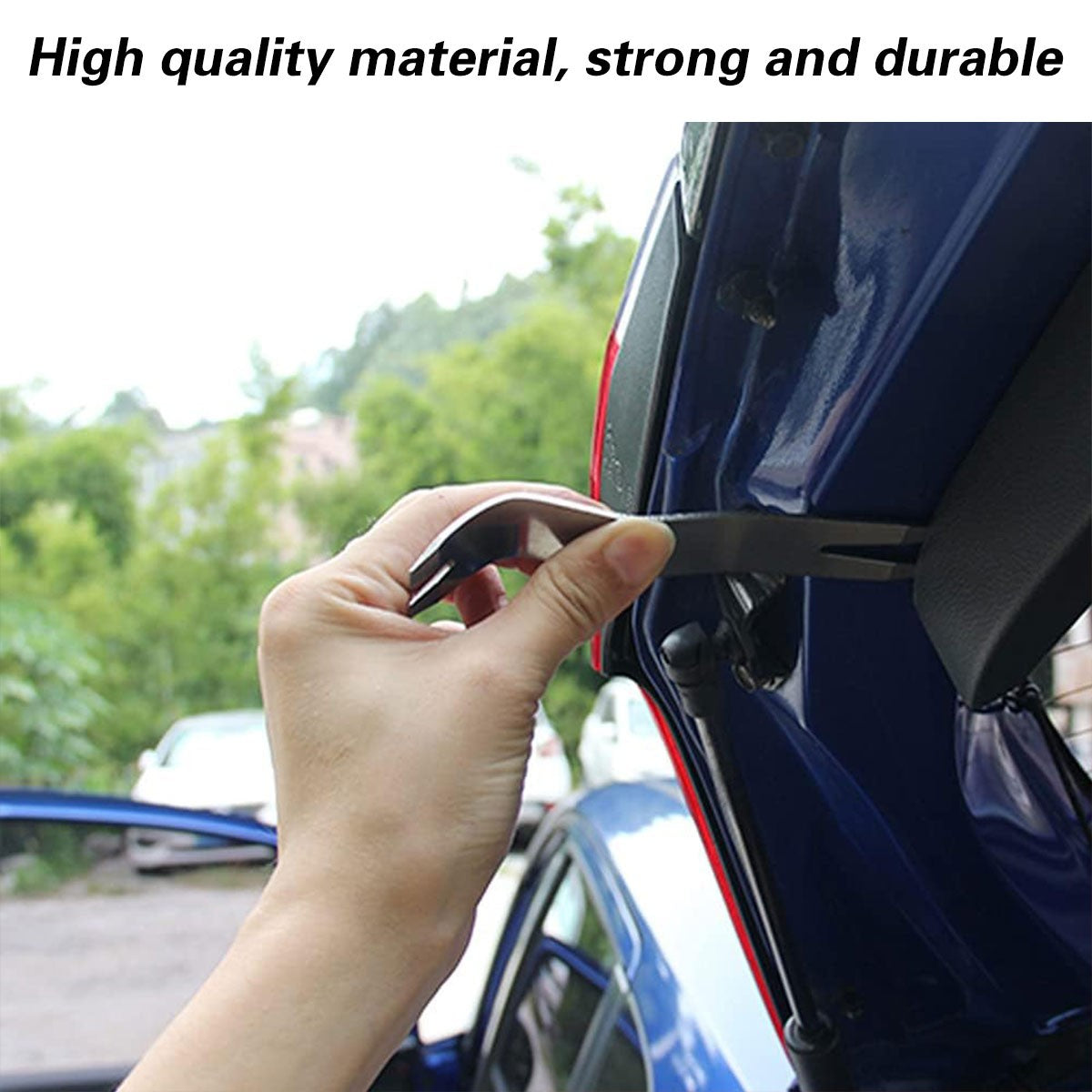 Car Trim Removal Tool Set 6pcs Metal Pry Bar Panel Clip Fastener Dismantle Kit