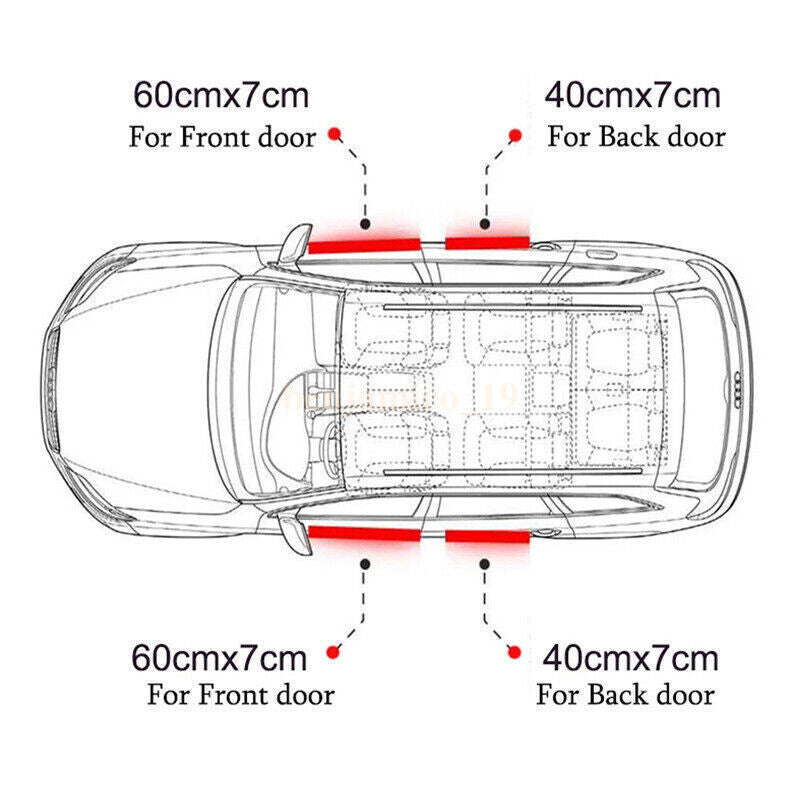 4PCS Car Door Plate Sill Scuff Cover Anti Scratch 3D Decal Sticker Compatible with Mazda