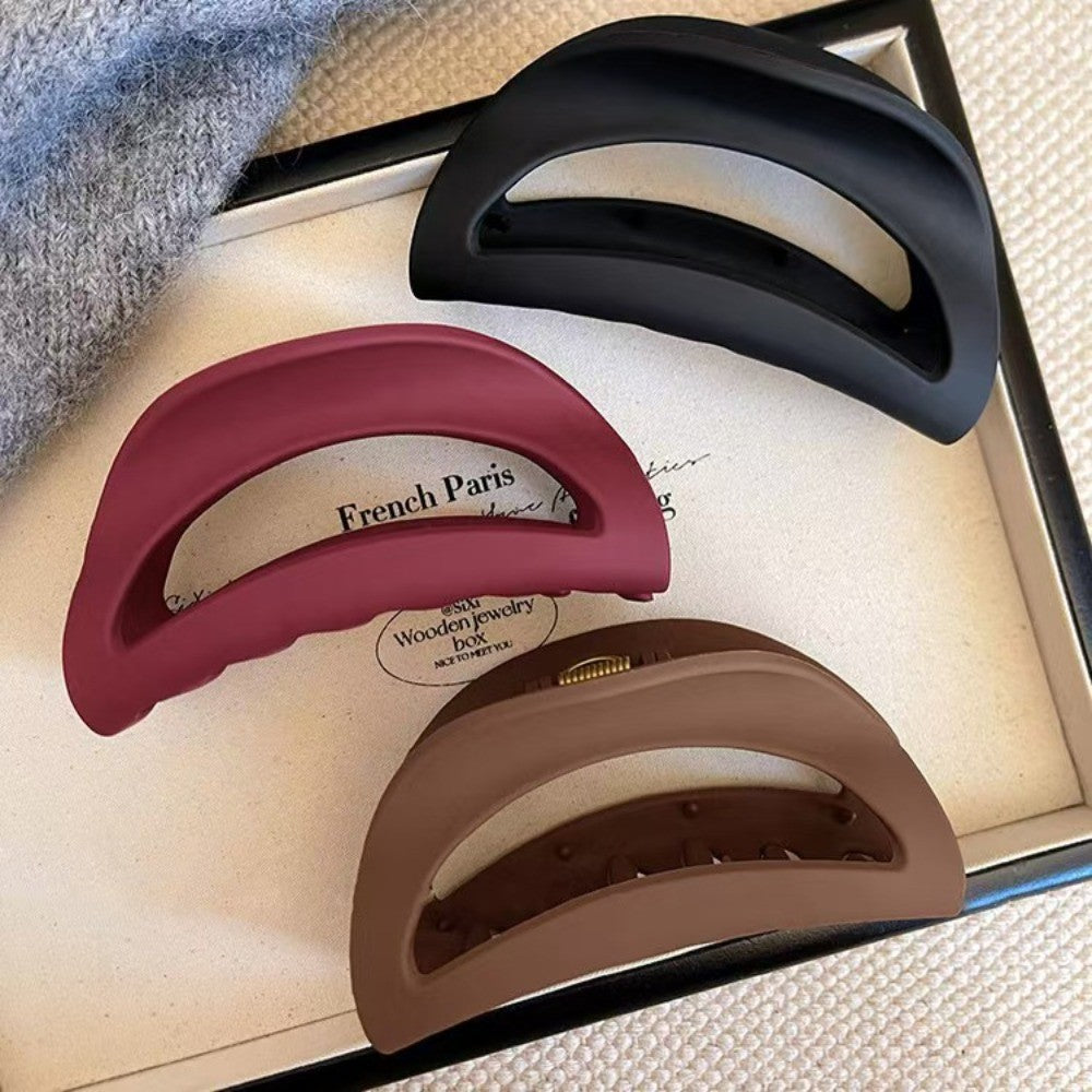 Soft Silicone Hair Clip Matte Hair Barrettes Safe Hair Claw  Hair Accessories