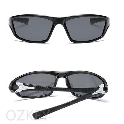 Men Sunglasses UV400 Polarized Glasses Fishing Sports Driving WrapAround Eyewear