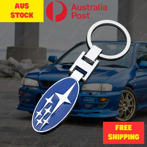 Subaru Car Keyring Key Chain Impreza WRX Forester BRZ Blue OZ Stock