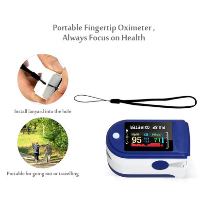 Professional Finger Pulse Oximeter Blood Oxygen Saturation Monitor Heart Rate AU
