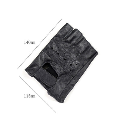 Tactical Leather Half Finger Gloves Army Military Driving Fitness Fingerless