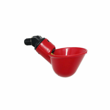 10 Pcs Automatic Cups Water Feeder Drinker Chicken Waterer Poultry Chook Bird AU