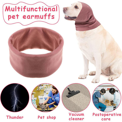 Calming Dog Ears Cover for Noise Reduce Pet Hood Earmuffs for Grooming Bathing