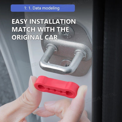 4PCS Car Door Lock Damper Buffer Pads Silicone Shock Absorber Anti Noise UK