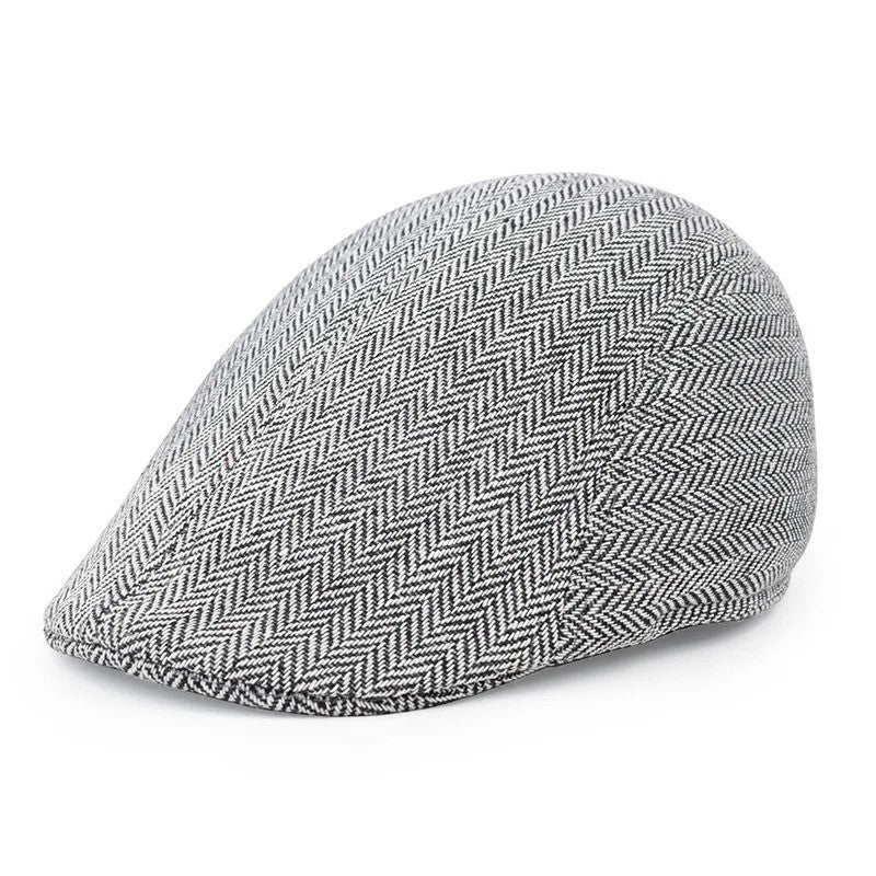 Mens Newsboy Gatsby Cabbie Golf Hat Driving Beret Flat Retro Fashion Cap – Compatible with Golf
