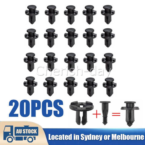20X Fit Subaru10mm Bumper Bar Grille Air Duct Plastic Trim Clip Panel Fastener Z