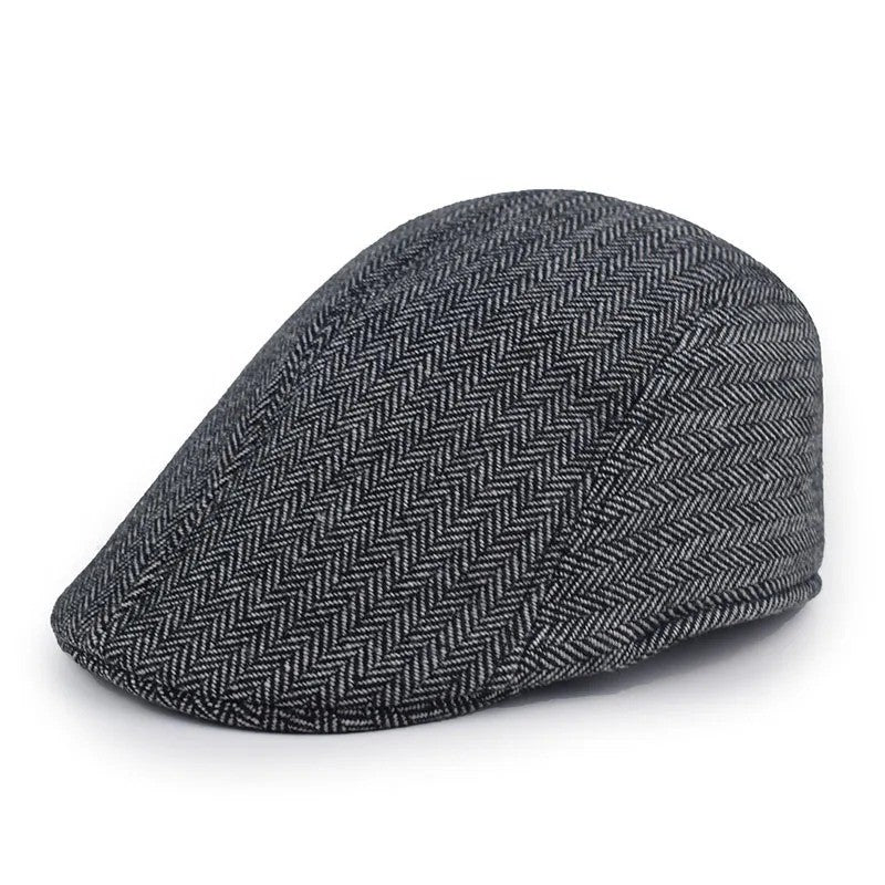 Mens Newsboy Gatsby Cabbie Golf Hat Driving Beret Flat Retro Fashion Cap – Compatible with Golf