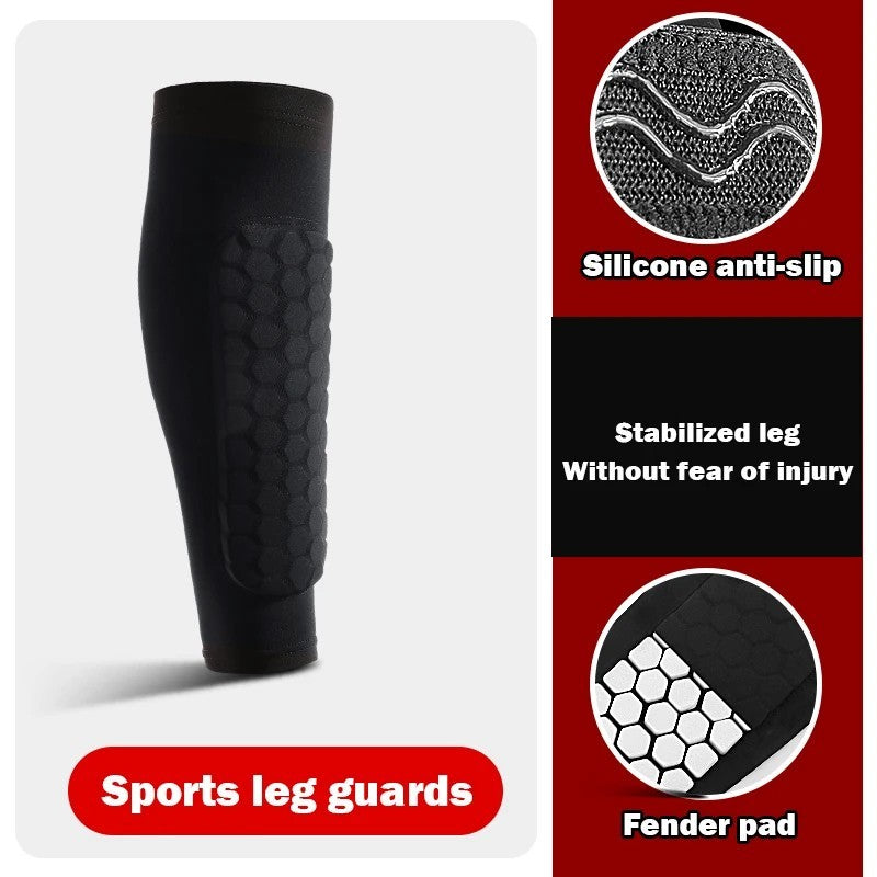 1-2PCS Soccer Shin Guards Pads for Kids Youth Adult Calf Sleeve Compression