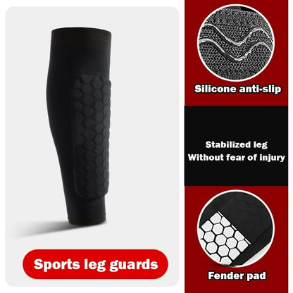 1-2PCS Soccer Shin Guards Pads for Kids Youth Adult Calf Sleeve Compression