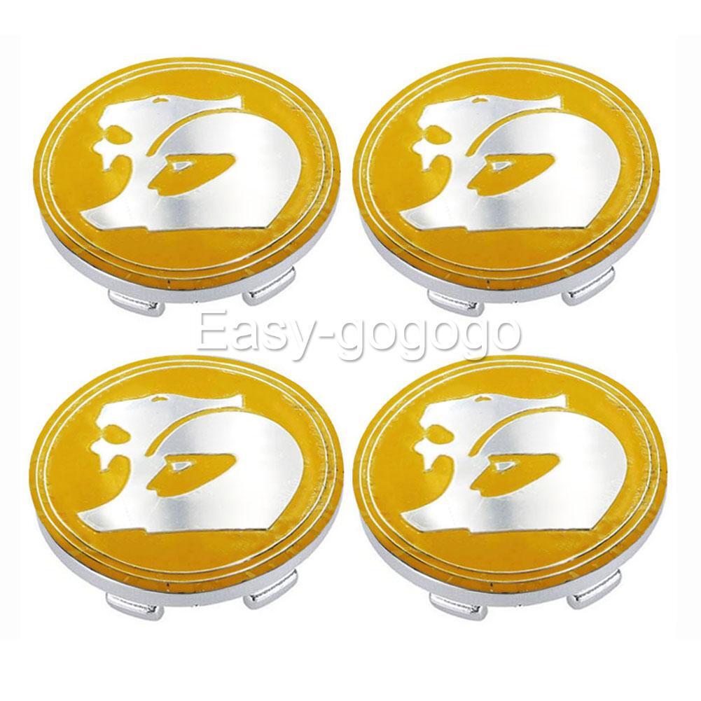 For HSV WheeI Centre Caps 60mm Silver Yellow VT VY VZ VE VF GTS R8 Commodore AUO