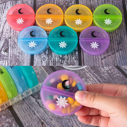 7 Day Medicine Tablet Organizer Container Pill Box Weekly Dispenser Storage AU