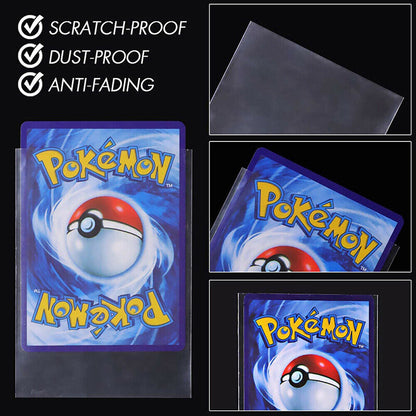 Ultra Soft Trading Card Sleeves Clear Penny Protector 100PCS Pokemon NBA YuGiOh