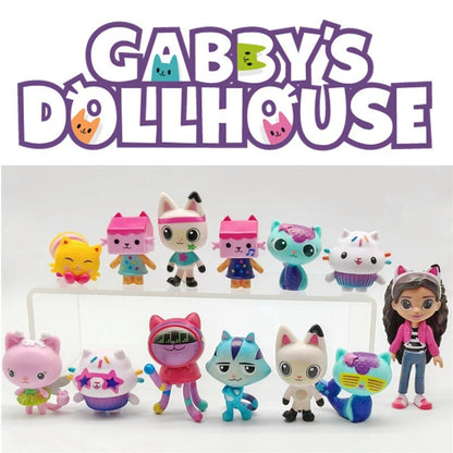 13pcs/set Gabby's Dollhouse Action Figure Cute Doll Collection Model Toys Gift