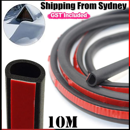 Car Door Seal Strip 2/4/8m Auto Rubber Sealant D Type Noise Insulation Anti-Dust Soundproofing Auto Sealing Strips Accessories