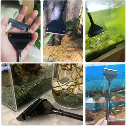 25.6"/35.4" Aquarium Algae Scraper Blade Fish Tank Glass Cleaner Stainless Steel