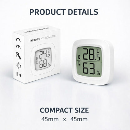 4x Mini Digital Thermometer Hygrometer LCD Temperature Humidity Meter Indoor