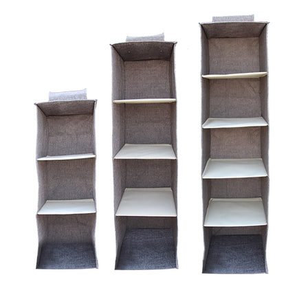 3/4/5 Layer Hanging Organiser Clothes Storage Wardrobe Garment Shelves Shoe Tidy
