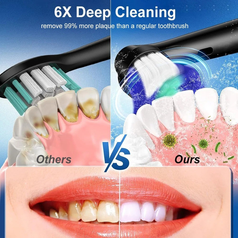 Deep Vitality Precision Clean Rechargeable Electric Toothbrush Timer Travel AU