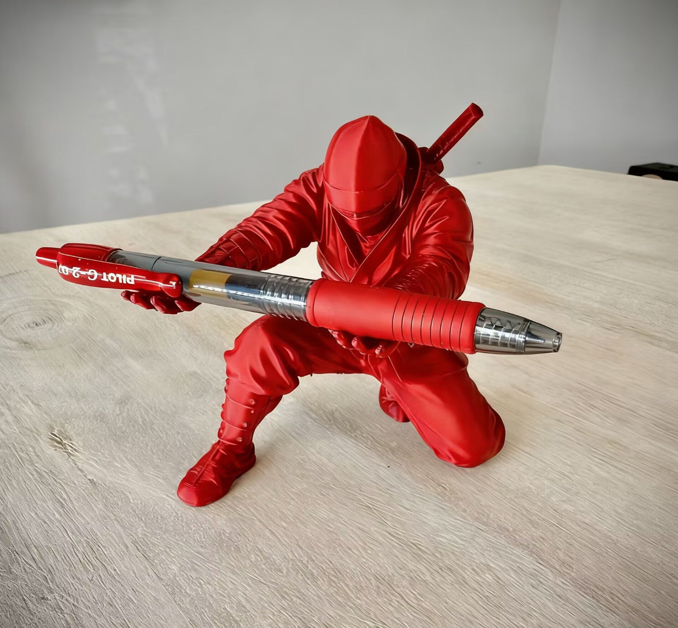 Funny 3D Printing Warrior Ornaments Creative Pen Holder Ninja Ornaments Office