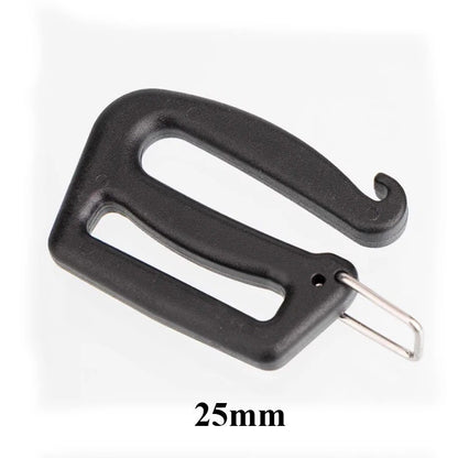 5/10pcs Black Webbing Buckles Strap Buckle for Outdoor Luggage Sack Backpack