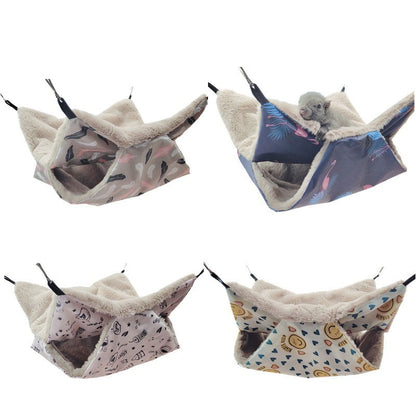 Guinea Pig Rat Hammock Hamster Ferret Hanging Nest Mice Bed Toy Warmer House