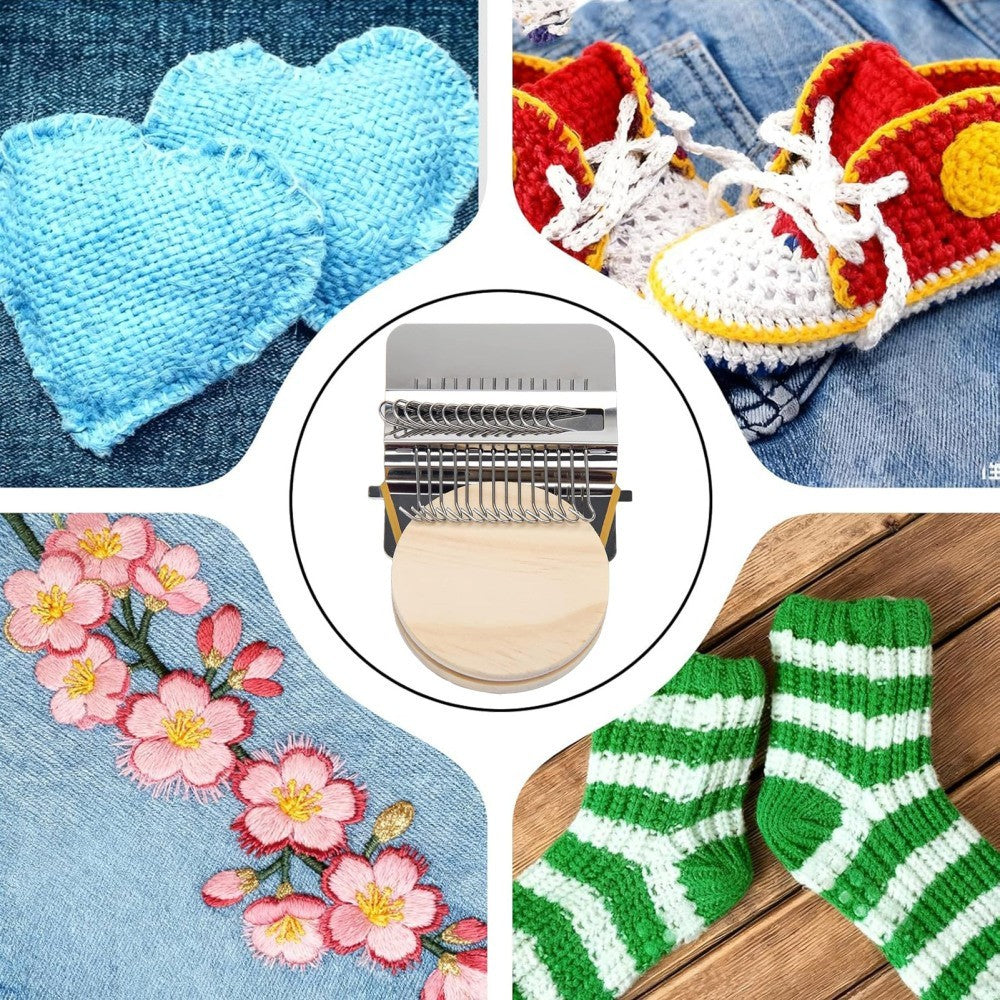 Knit Patch Kit Darning Loom, Knitpatch Patchmaker 2.0 Kit, Loom Knitting Machine