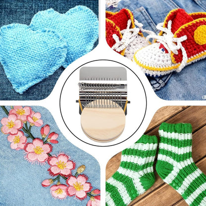 Knit Patch Kit Darning Loom, Knitpatch Patchmaker 2.0 Kit, Loom Knitting Machine
