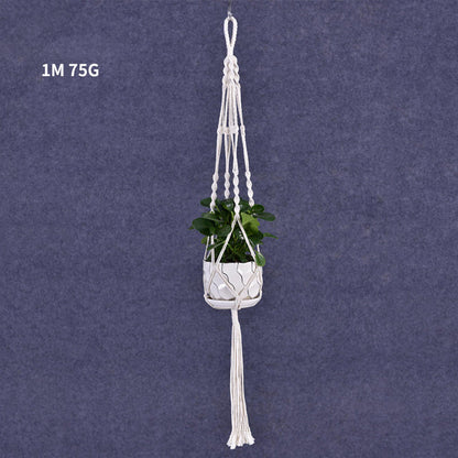 Hanging Home Decor Macrame Plant Hanger Rope Braided Basket Holder Flower Pot AU