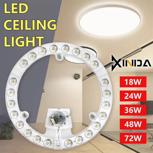 Round Circle Tube Ceiling Lamp Light Panel LED Module 18W-72W Replacement Source