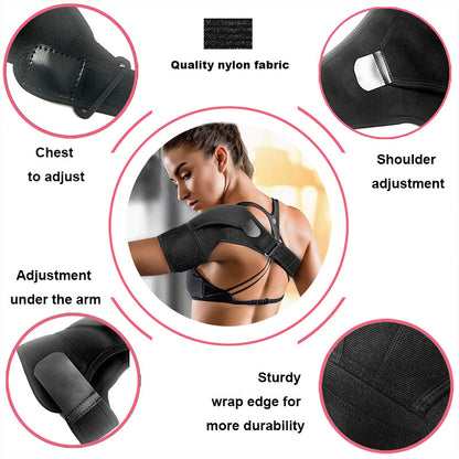 Left/Right Shoulder Brace Rotator Cuff Support Injury Dislocate Compression Wrap