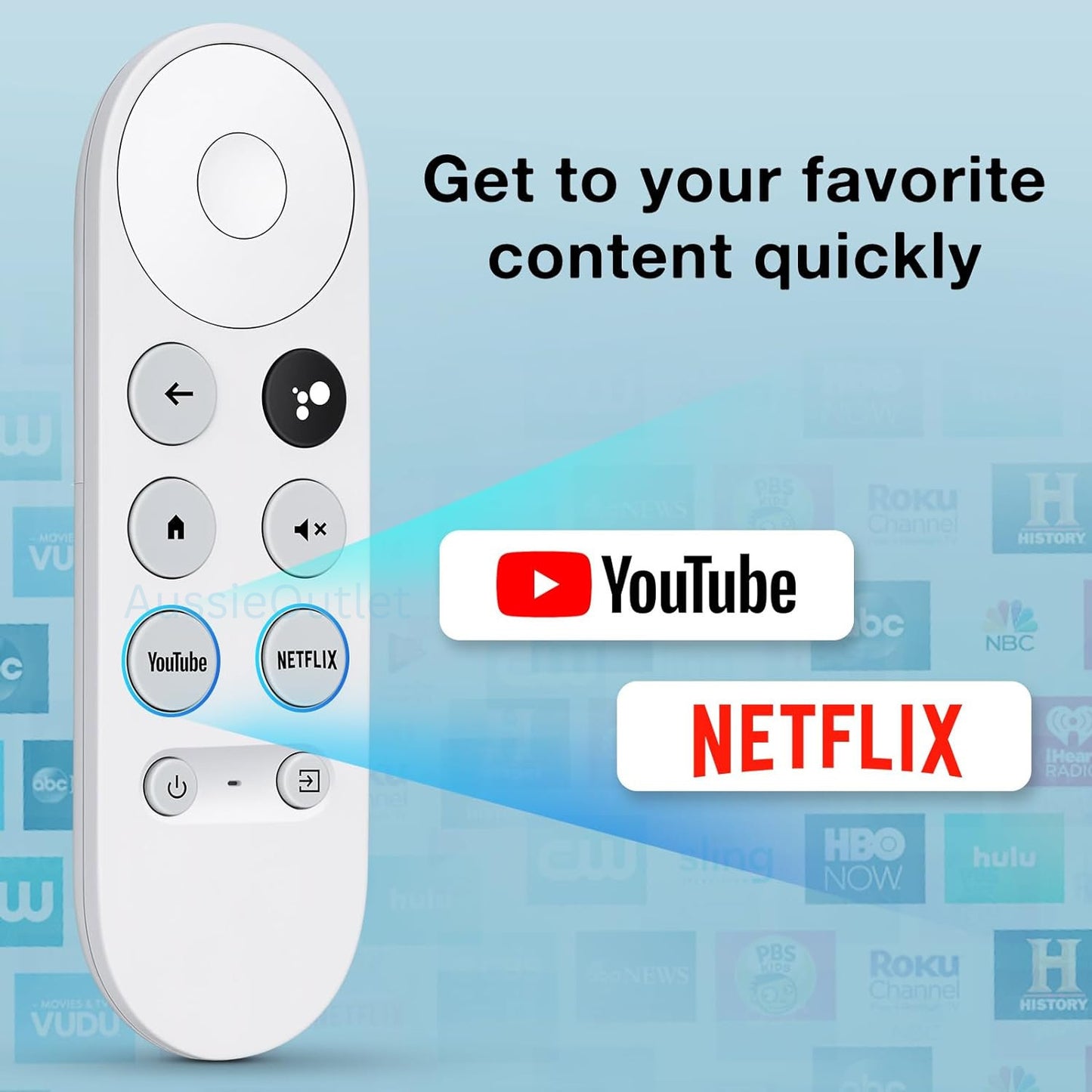 New G9N9N GZRNL For Chromecast 4K Google TV Voice Bluetooth IR Remote Control
