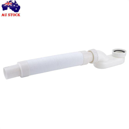 ABS Low Profile Flat 1 1/2 P Trap Kit Flexible Freestanding Tub Drain Bath