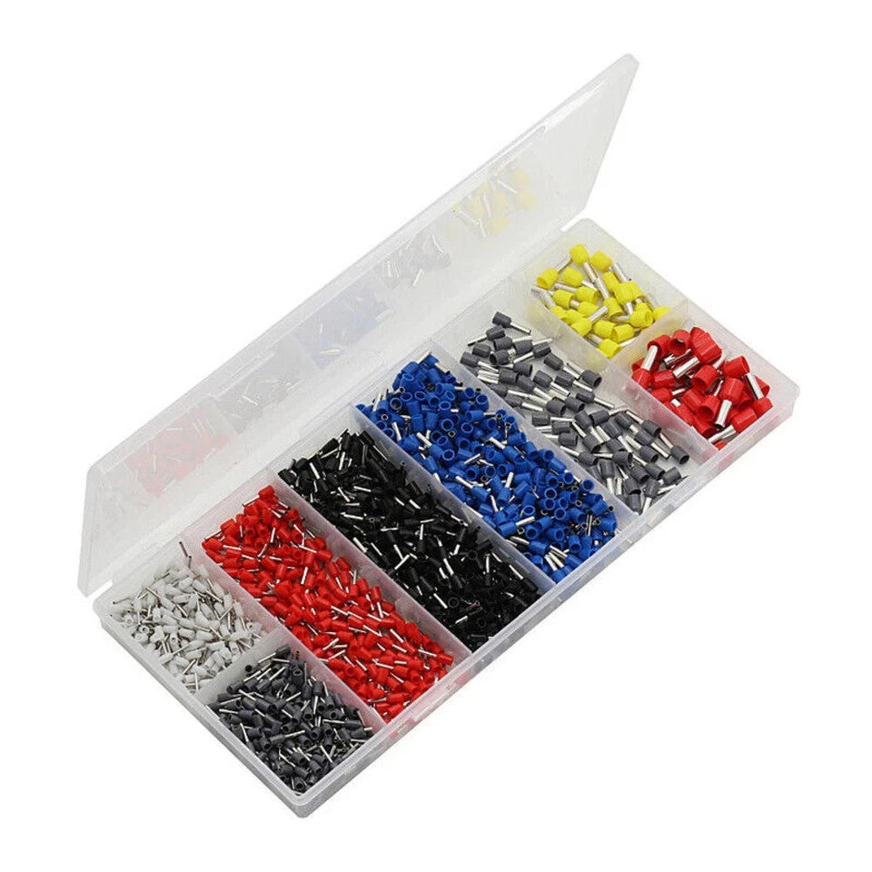 1200PCS Wire Crimp Connector Cable Cord Pin End Bootlace Ferrule Terminal Kits