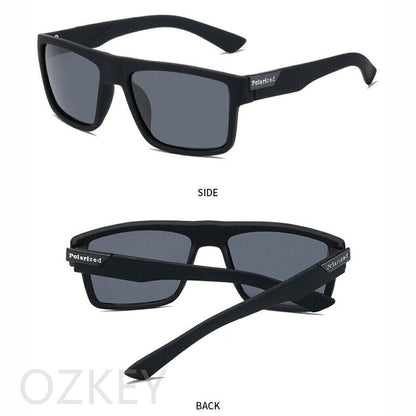 Men Sunglasses UV400 Polarized Glasses Fishing Sports Driving WrapAround Eyewear
