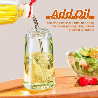 2 in 1 Olive Oil Sprayer Dispenser 470ml Mist Stream Glass Bottle BBQ AU Kitchen