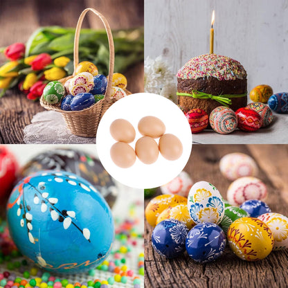 6-24x Plastic Fake Chicken Eggs Poultry Layer Coop Hatching Simulation Dummy Egg