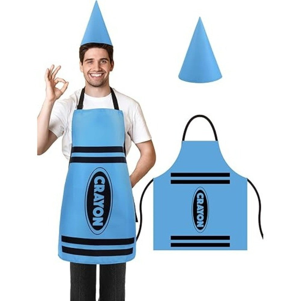 Fancy Dress Crayon Themed Gnome Set Funny Gnome Cone Hat  Costume Party