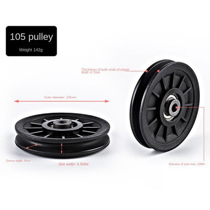 Fitness Equipment Parts Pulley Wheel Cable Machine Part Nylon Bearing