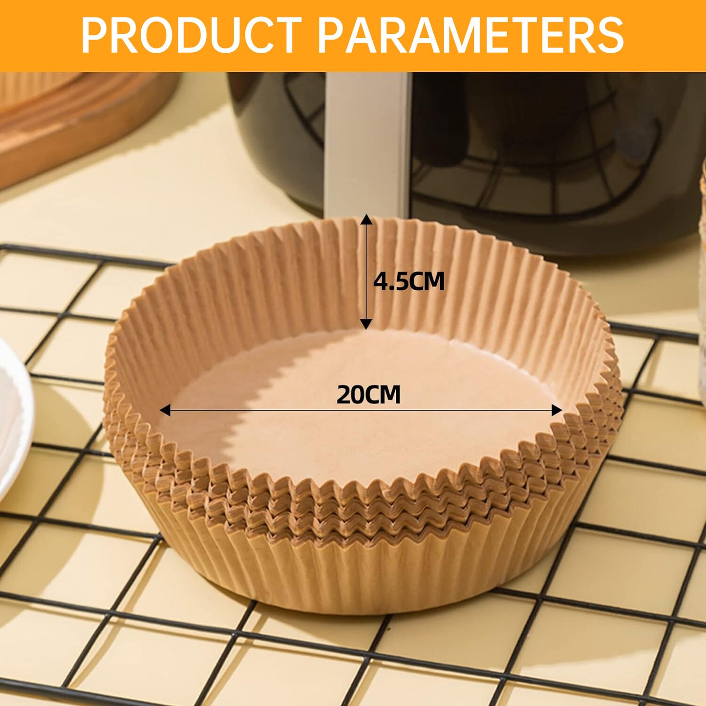 50/100Pcs Air Fryer Liners Nonstick Parchment Disposable Paper Baking Paper AU