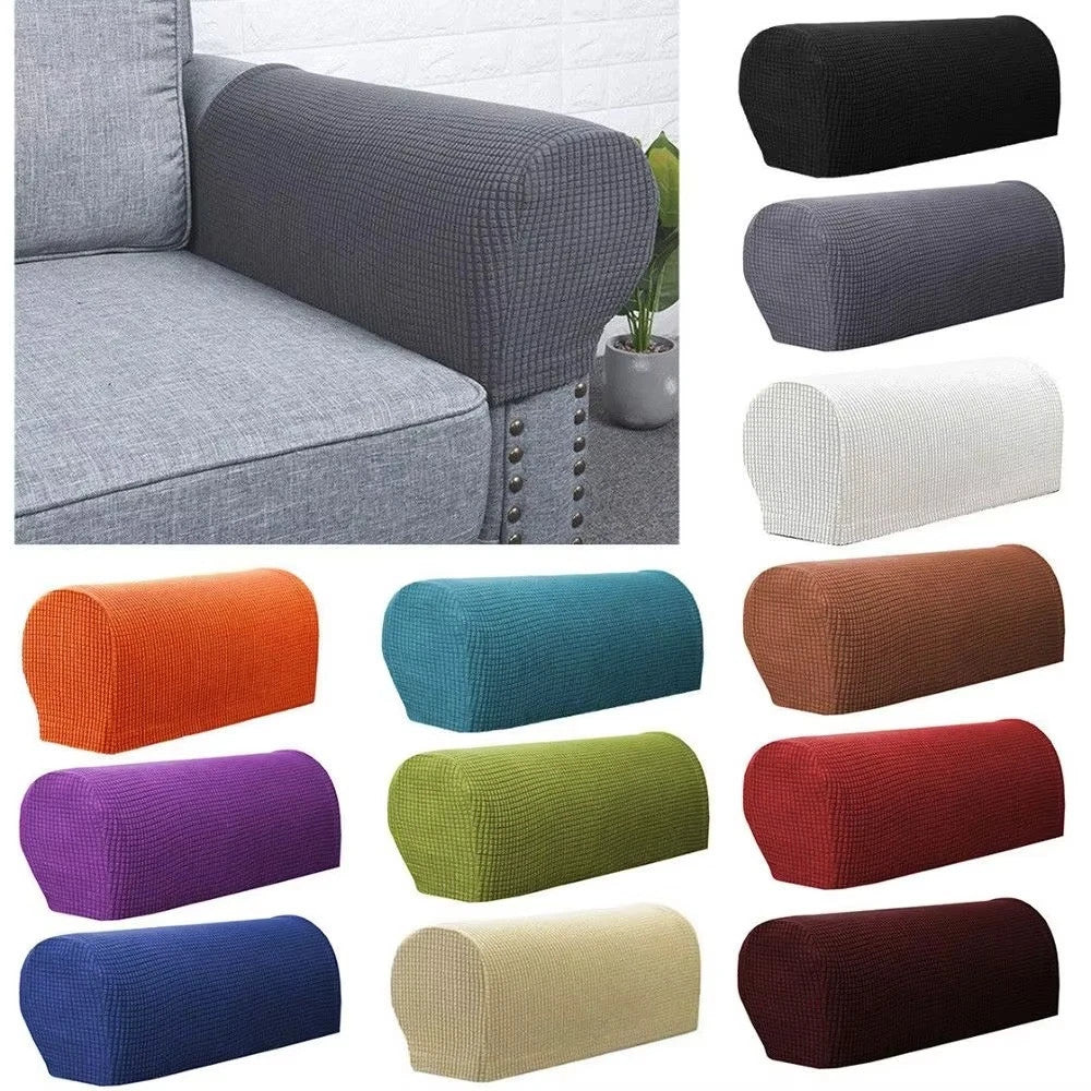 2PCS Removable Armrest Covers Arm Chair Stretchy Chair Sofa Couch Arm Protector
