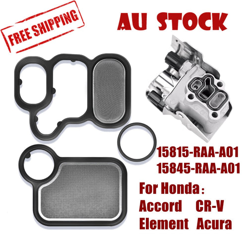 Acura VTEC Solenoid Gasket Kit 15815-RAA-A01 15845-RAA-A01 91319-PAA-A01 – Compatible with Honda