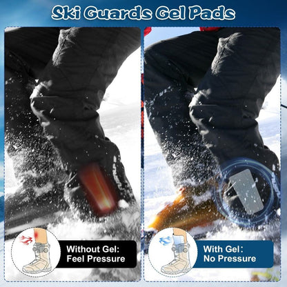 Shock Absorption Ski Gel Guards Reusable Shin Pads  Skiing Equipment